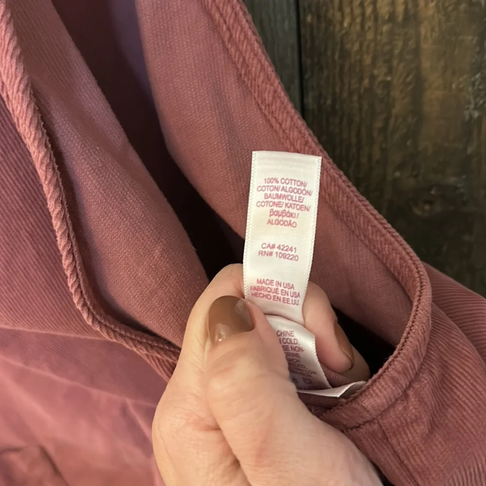 NWT Anthropologie Velvet by Graham & Spencer Emmie Pink Rose Overall Jumpsuit - Picture 8 of 11